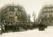 Fête de l'Indépendance américaine à la Statue de Washington pendant le discours de M. A. Dubost