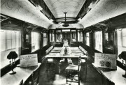 Intérieur du wagon-salon où fut signé l'Armistice