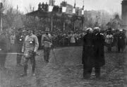 Clemenceau et Poincaré à Metz à l'occasion de la remise du baton de Maréchal à Pétain