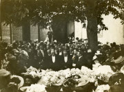 Voyage de G. Clemenceau à Montaigu et à  la Roche sur Yon - arrivée de Georges Clemenceau