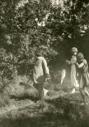 Clemenceau en compagnie d'une femme et d'une fillette à identifier